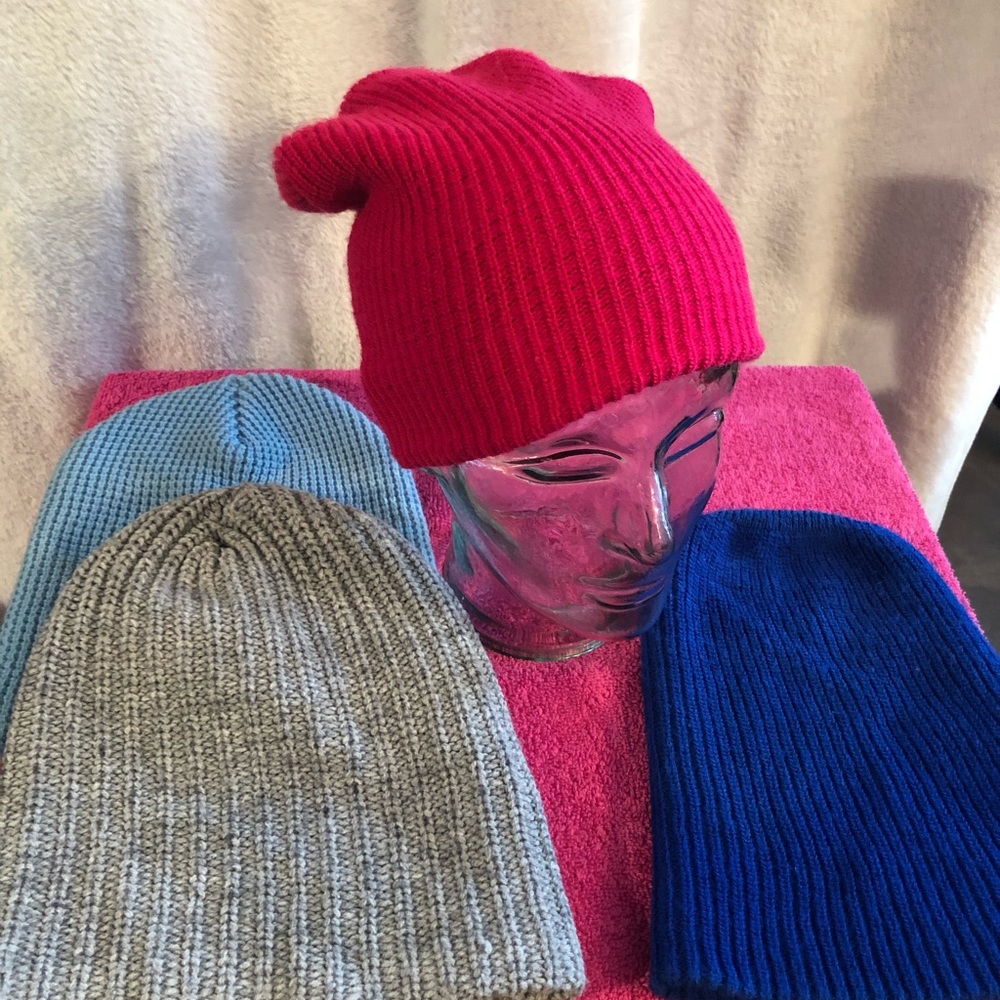 Four gently used knit hats. - Picture 2 of 6